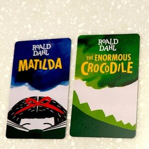 2 Roald Dahl Yoto Cards. Matilda and The Enormous Crocodile.